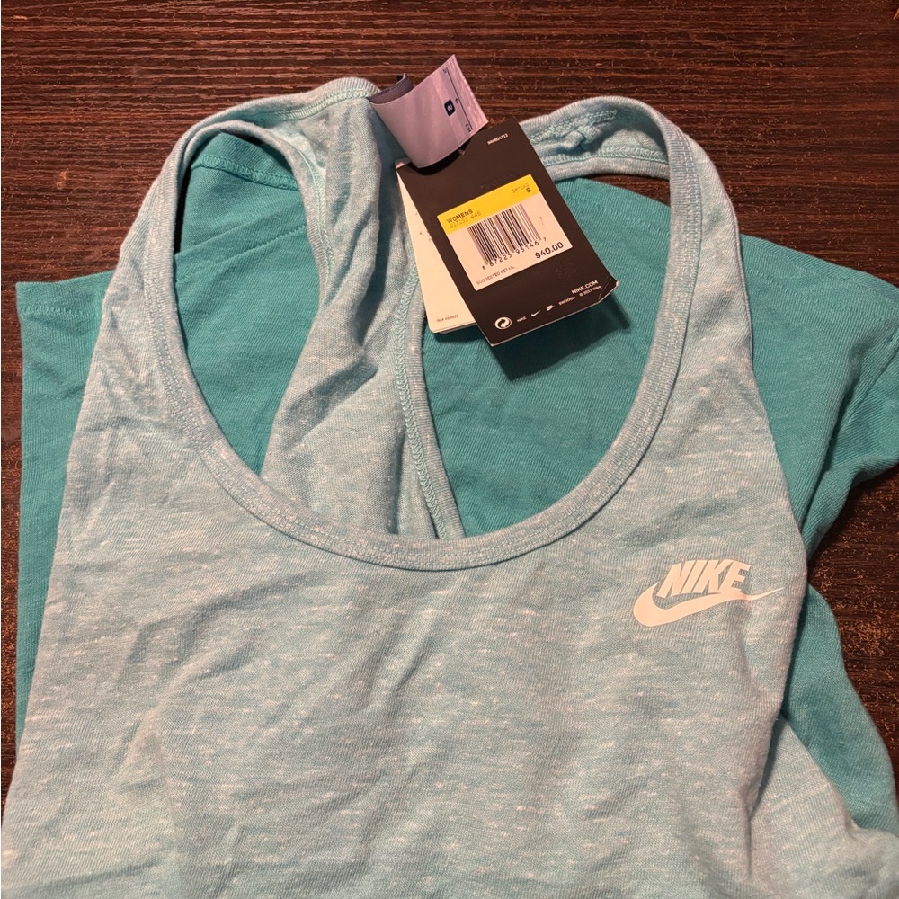 Nike Women's Light Blue Tank Top